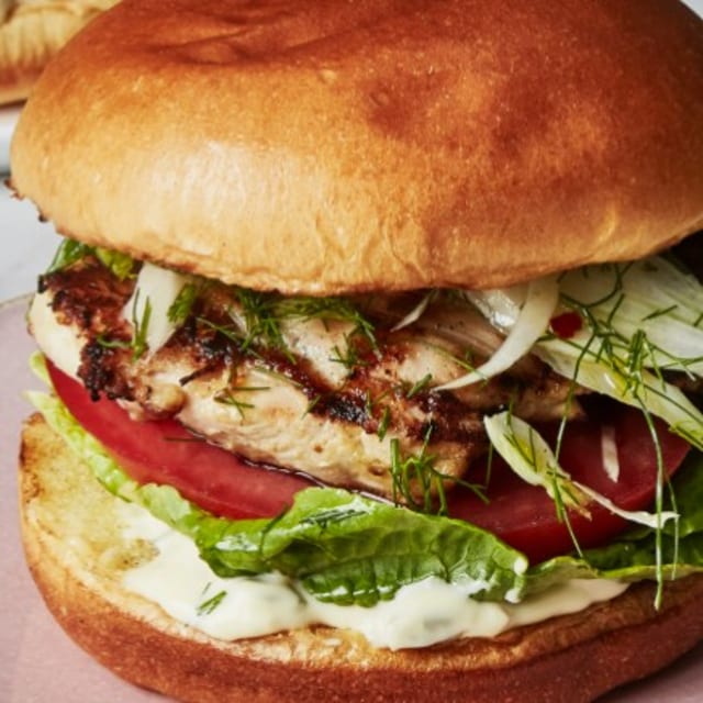 Grilled Chicken Burger.