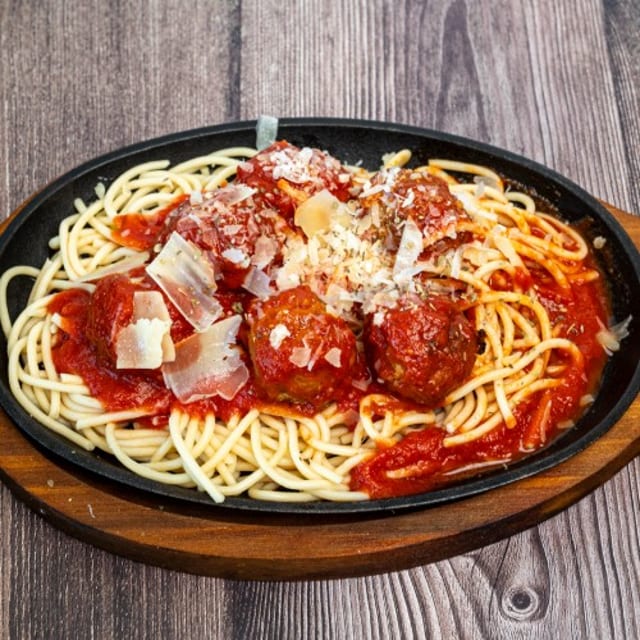 Meat Sauce or Meatballs.