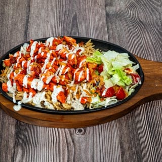 Combo Chicken & Lamb Gyro with Rice Platter