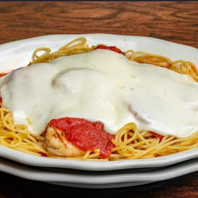 Shrimp Sicilian Parmesan.