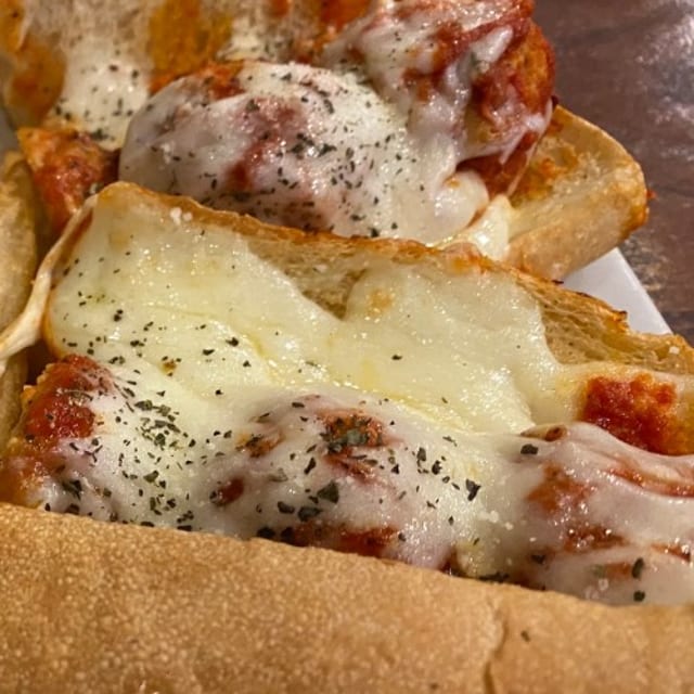 Meatball Parmesan Sub.