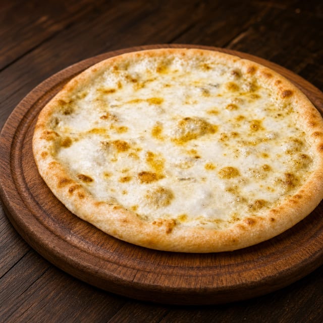 White Garlic Pizza.