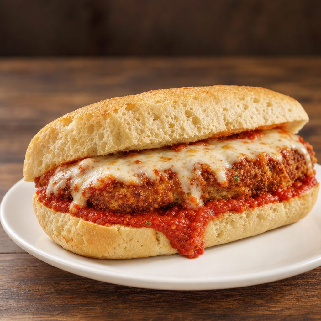 Eggplant Parmesan Sub.