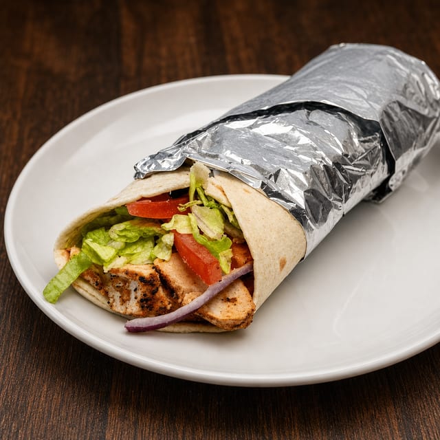 Grilled Chicken Caesar Wrap.