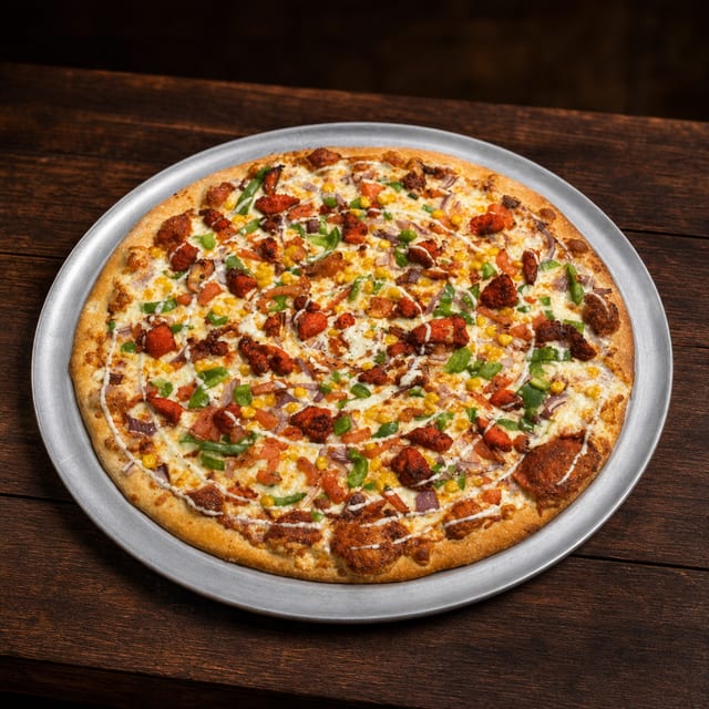 Spicy Tandoori Pizza.