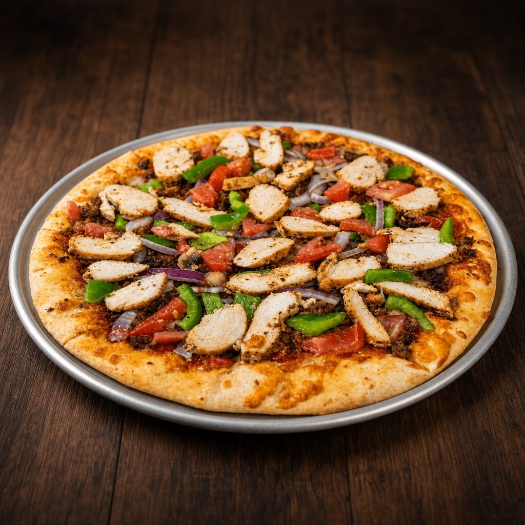 Chicken Fiesta Pizza.