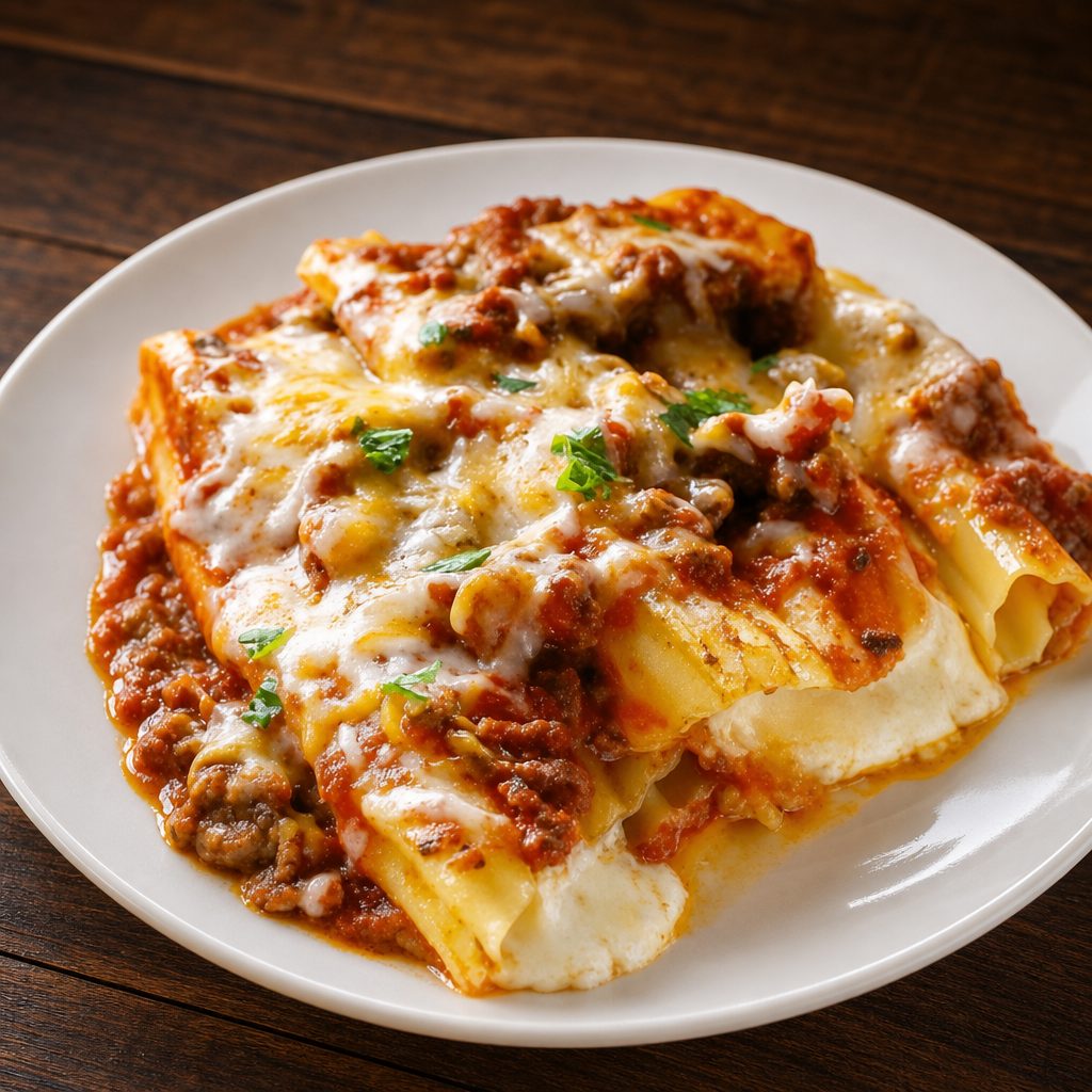 Cheese Manicotti.