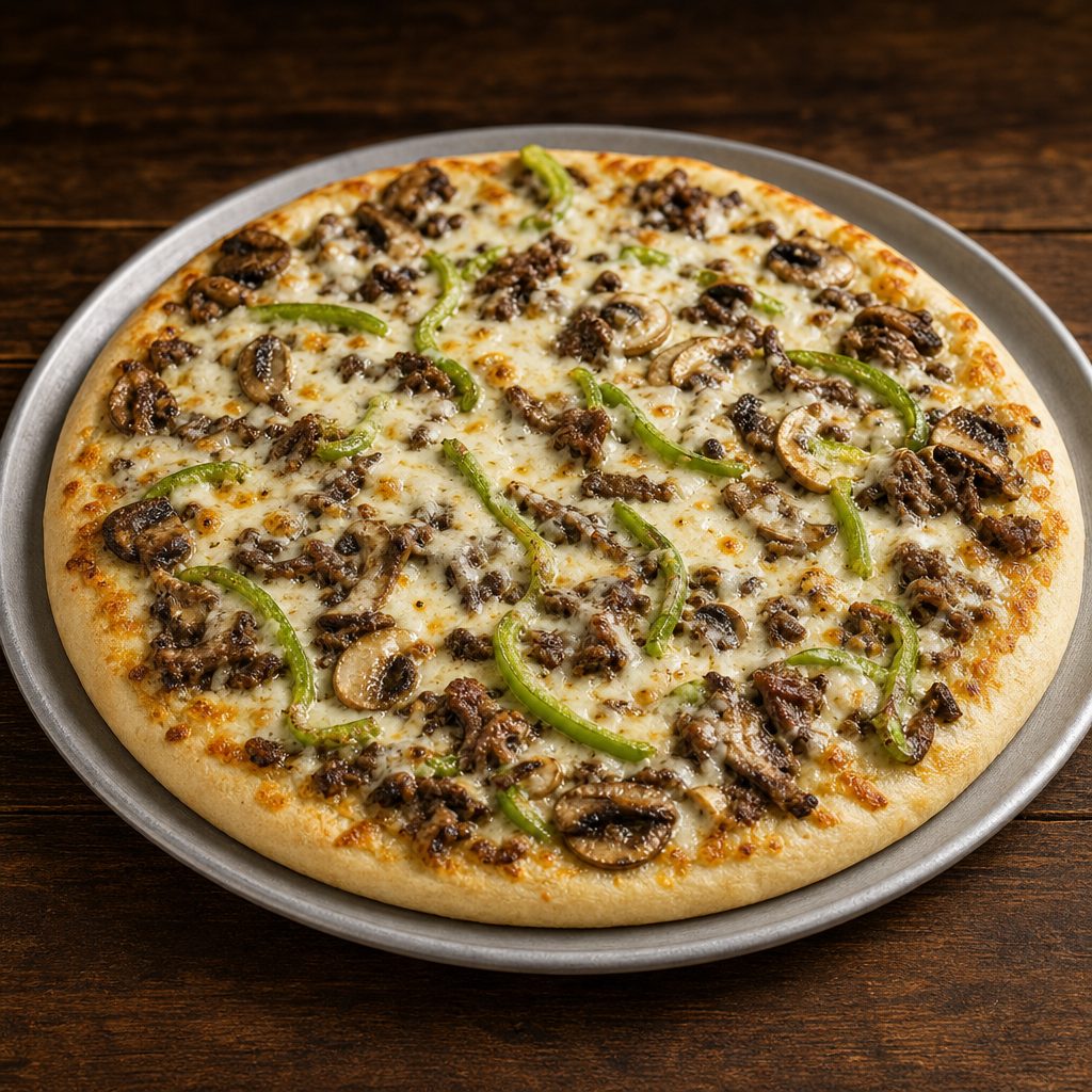 Cheesesteak Pizza.