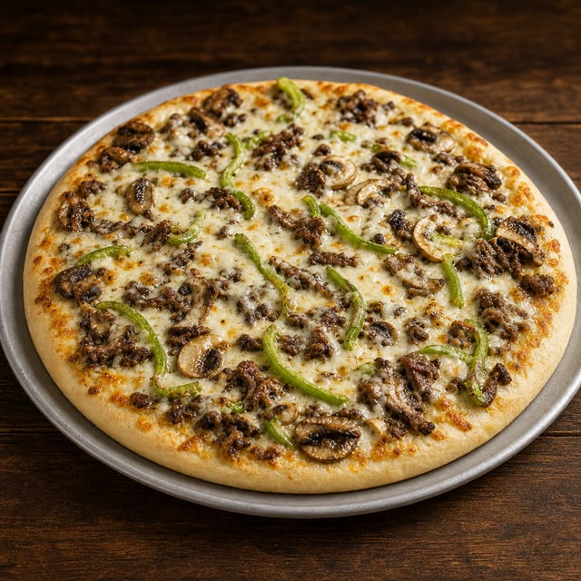 Cheesesteak Pizza.