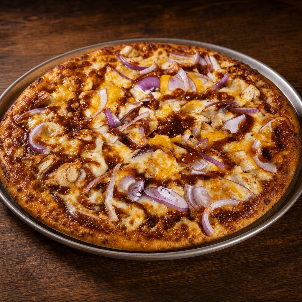 BBQ Chicken Pizza.