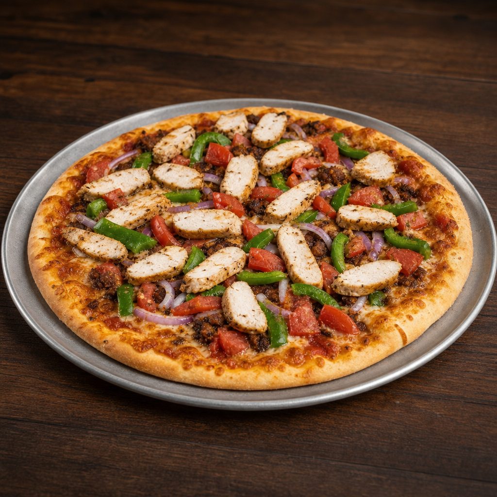Chicken Fajita Pizza.