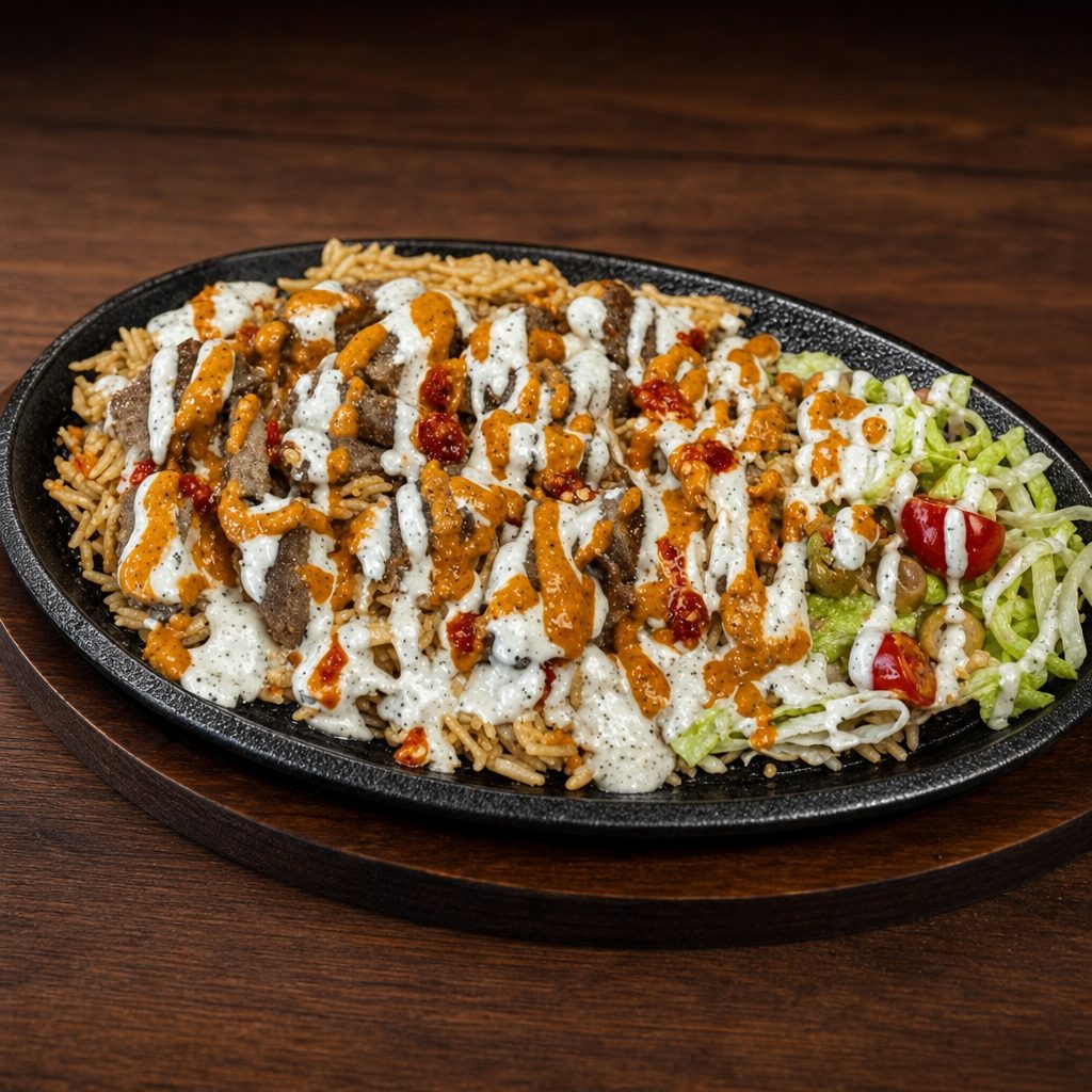 Lamb Gyro with Rice Platter.