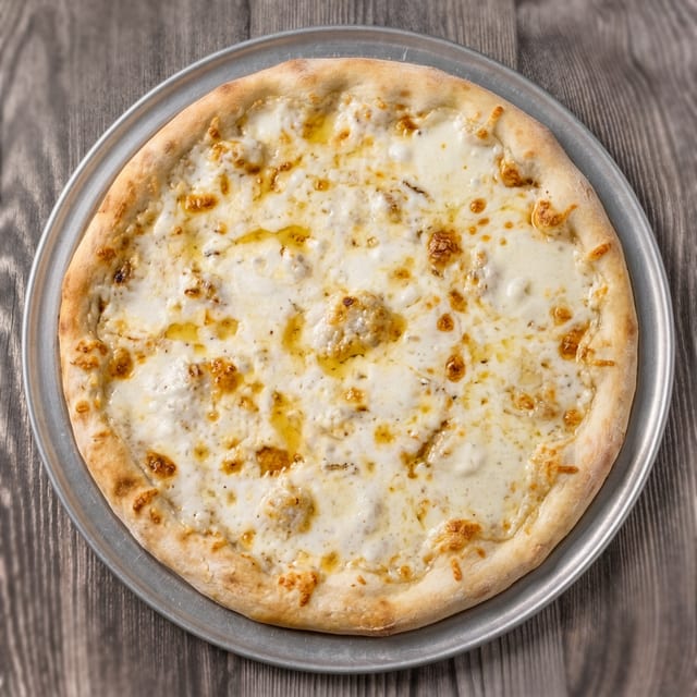 White Garlic Pizza.