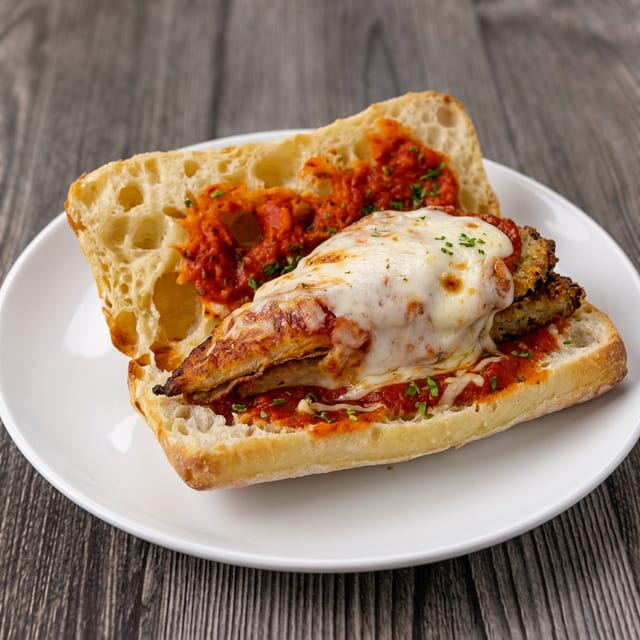 Eggplant Parmesan Sub.