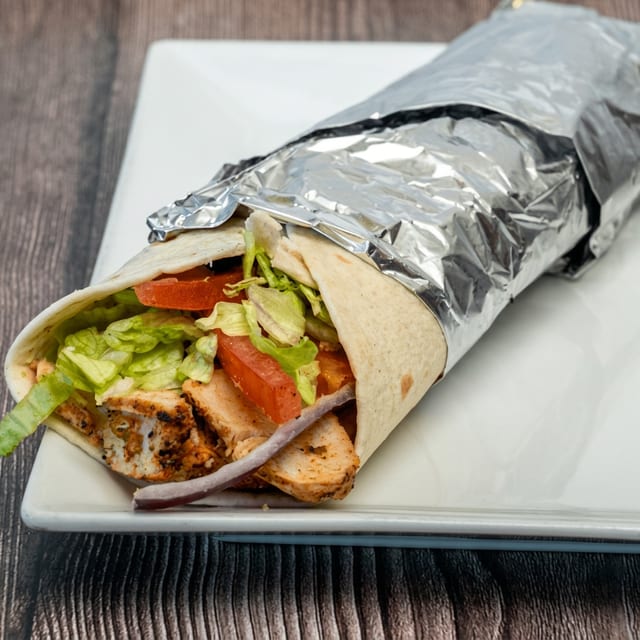 Grilled Chicken Caesar Wrap.