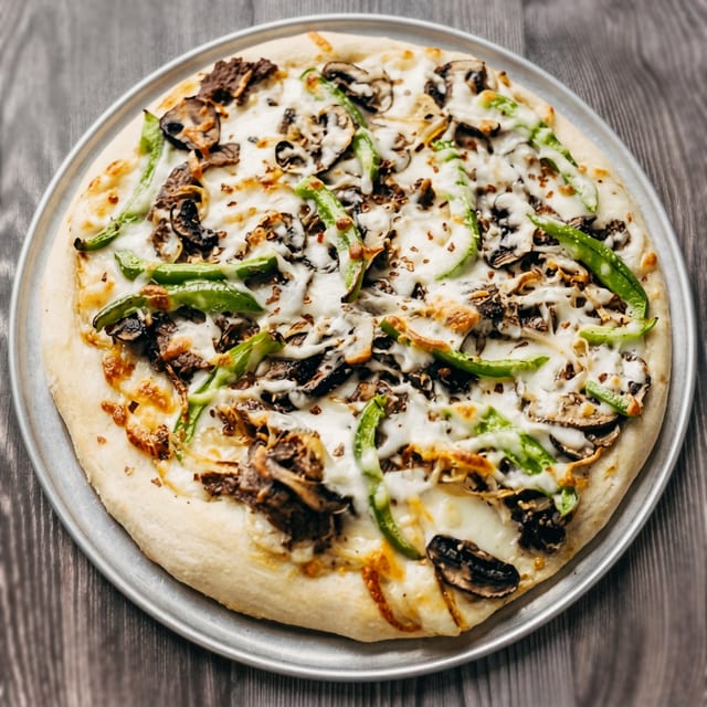Cheesesteak Pizza.