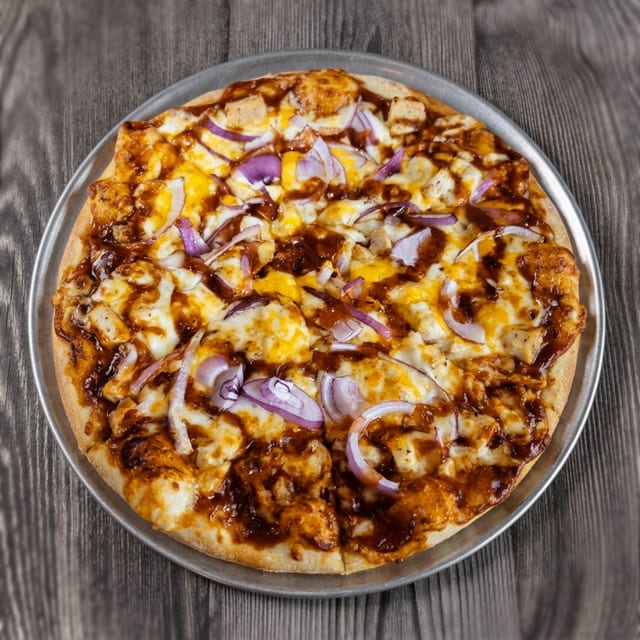 BBQ Chicken Pizza.