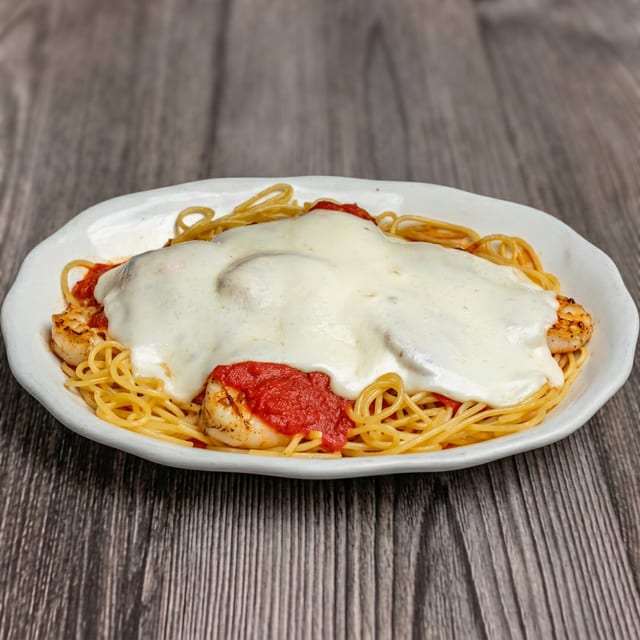 Shrimp Sicilian Parmesan.