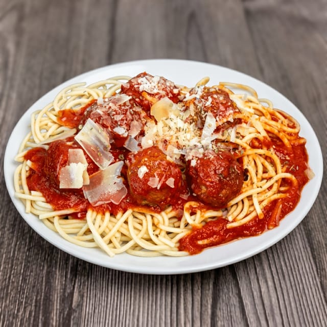 Meat Sauce or Meatballs.